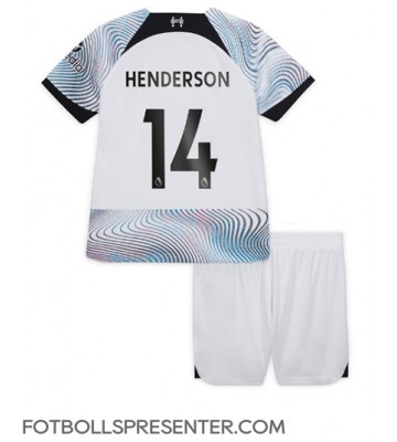 Liverpool Jordan Henderson #14 Bortatröja Barn 2022-23 Kortärmad (+ korta byxor)